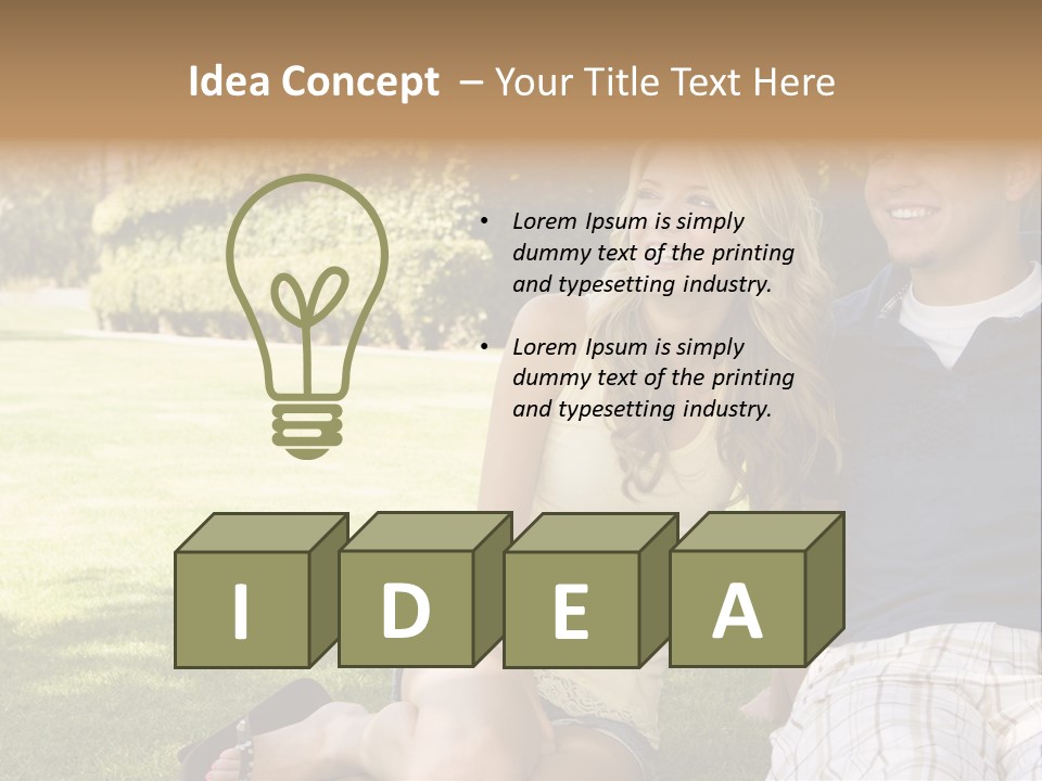 Fresh Break Cup PowerPoint Template