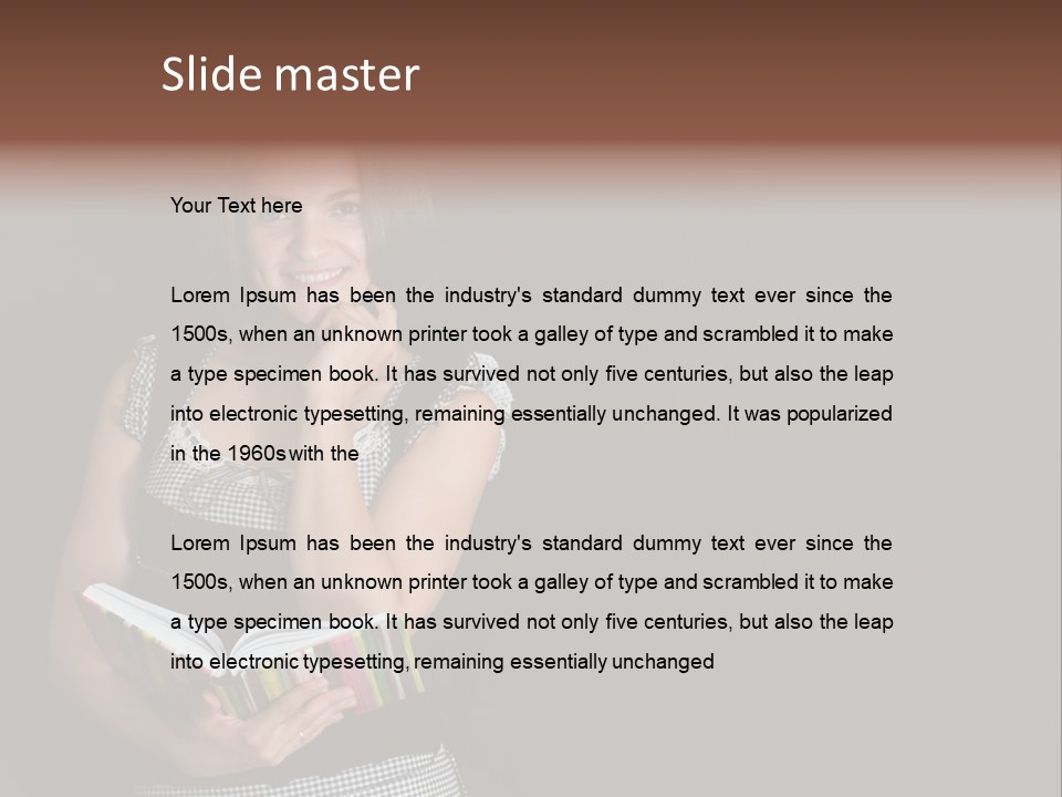 Human Female School PowerPoint Template