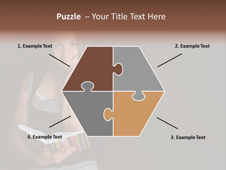 Human Female School PowerPoint Template