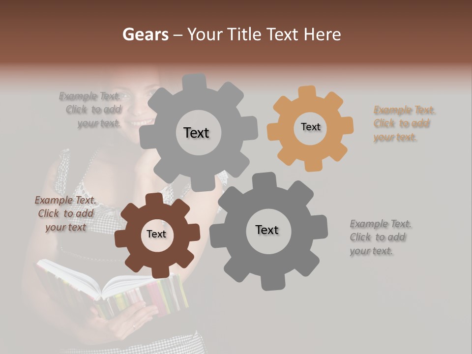 Human Female School PowerPoint Template