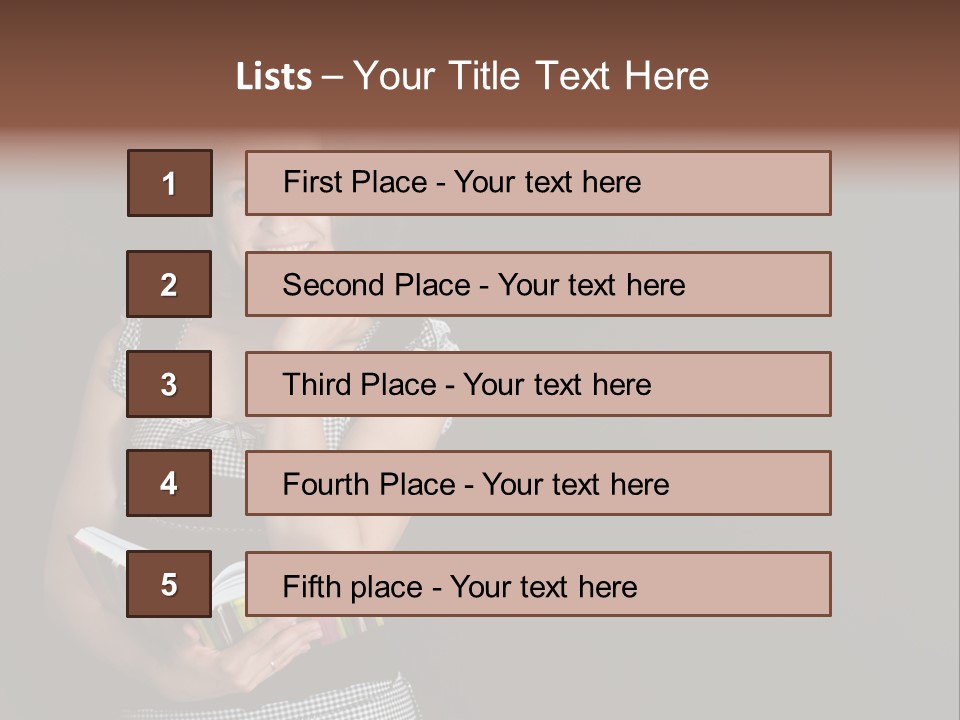 Human Female School PowerPoint Template