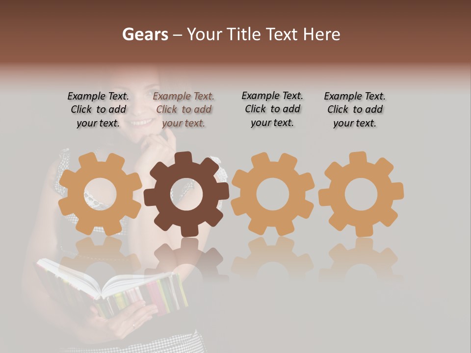 Human Female School PowerPoint Template