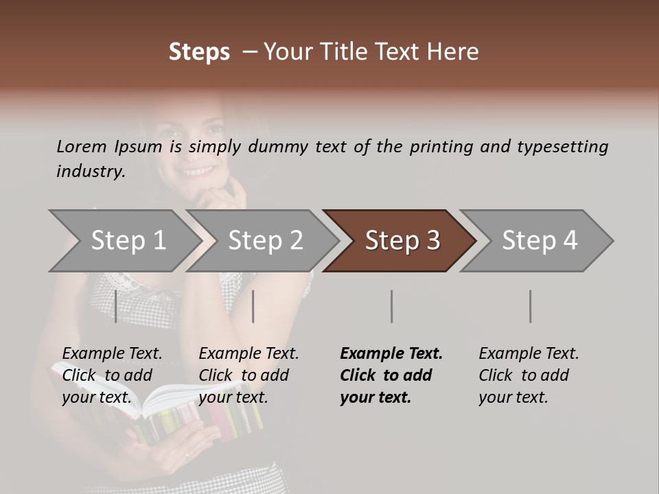 Human Female School PowerPoint Template