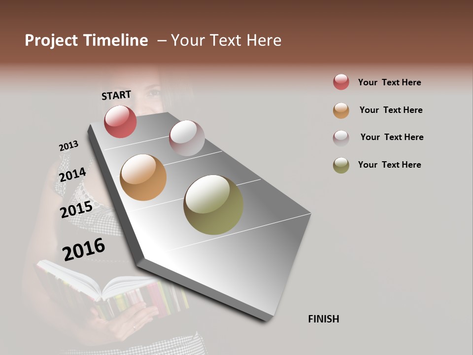 Human Female School PowerPoint Template
