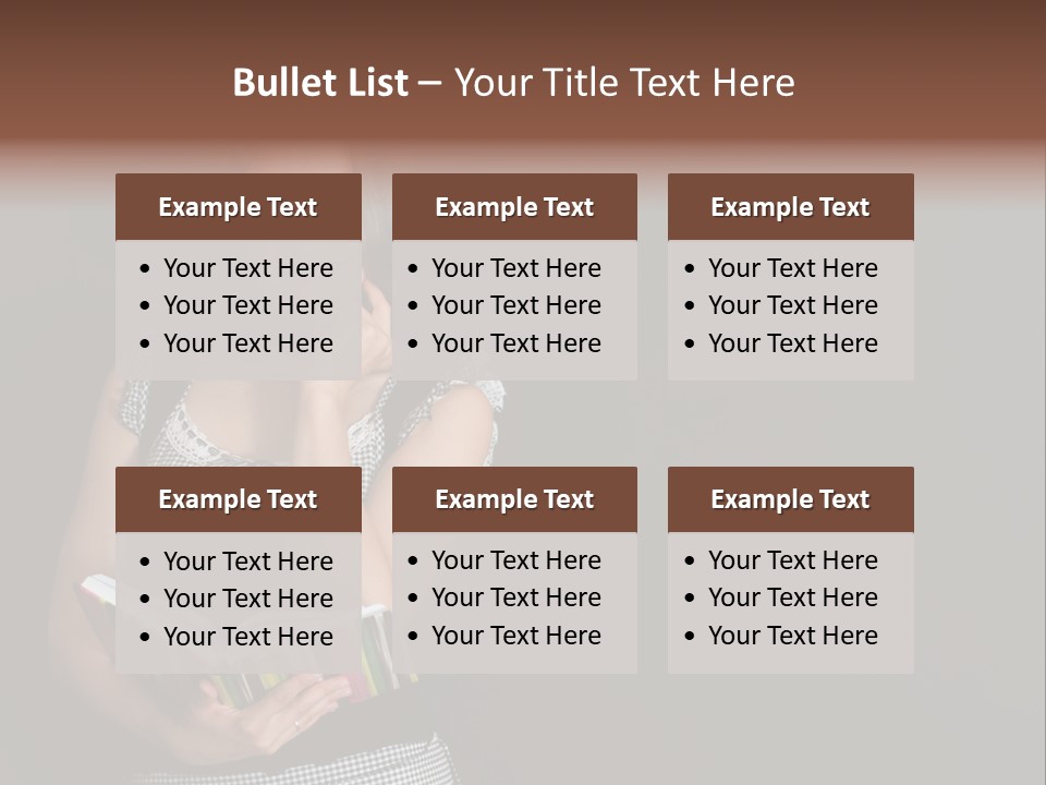 Human Female School PowerPoint Template