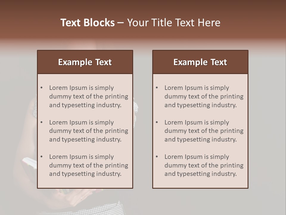Human Female School PowerPoint Template