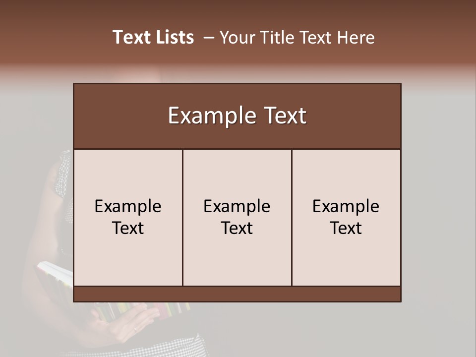Human Female School PowerPoint Template