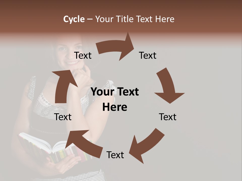 Human Female School PowerPoint Template