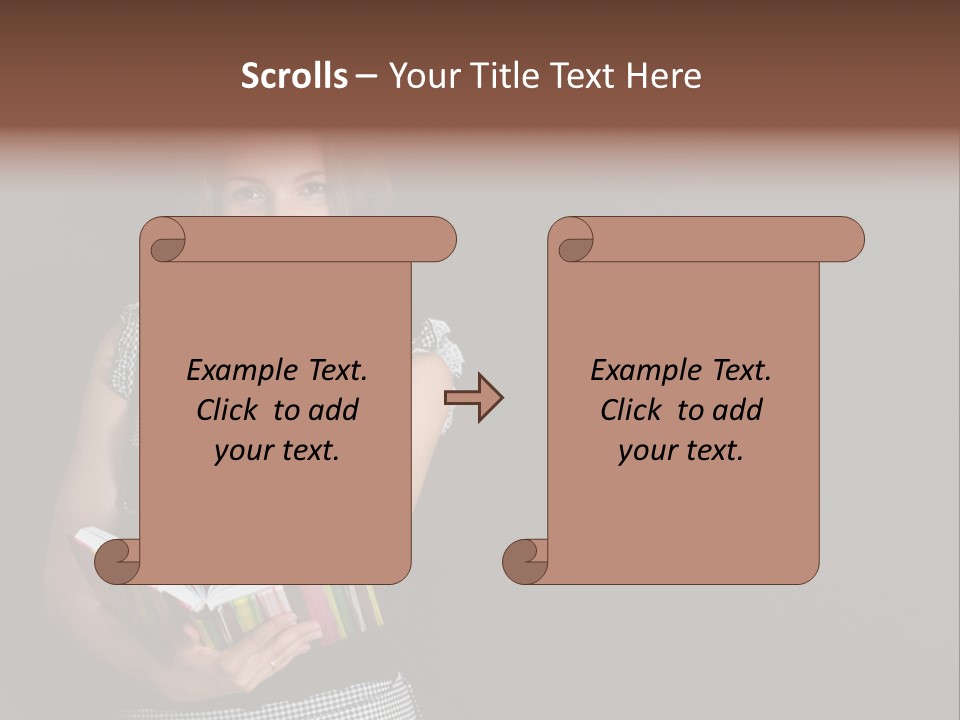 Human Female School PowerPoint Template