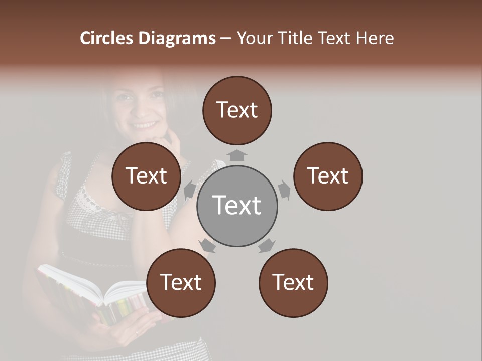 Human Female School PowerPoint Template