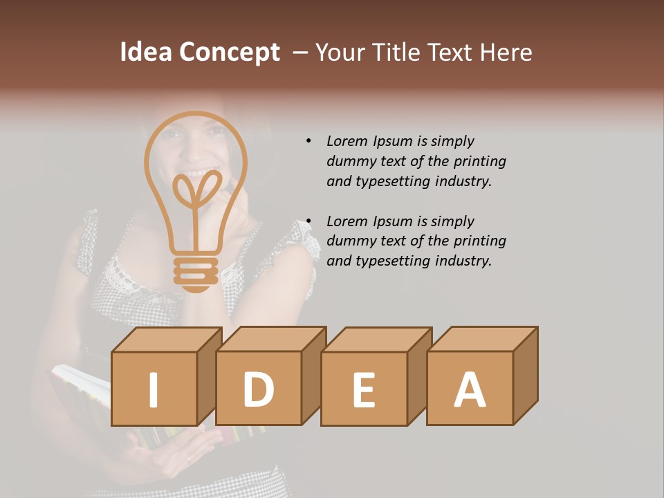 Human Female School PowerPoint Template