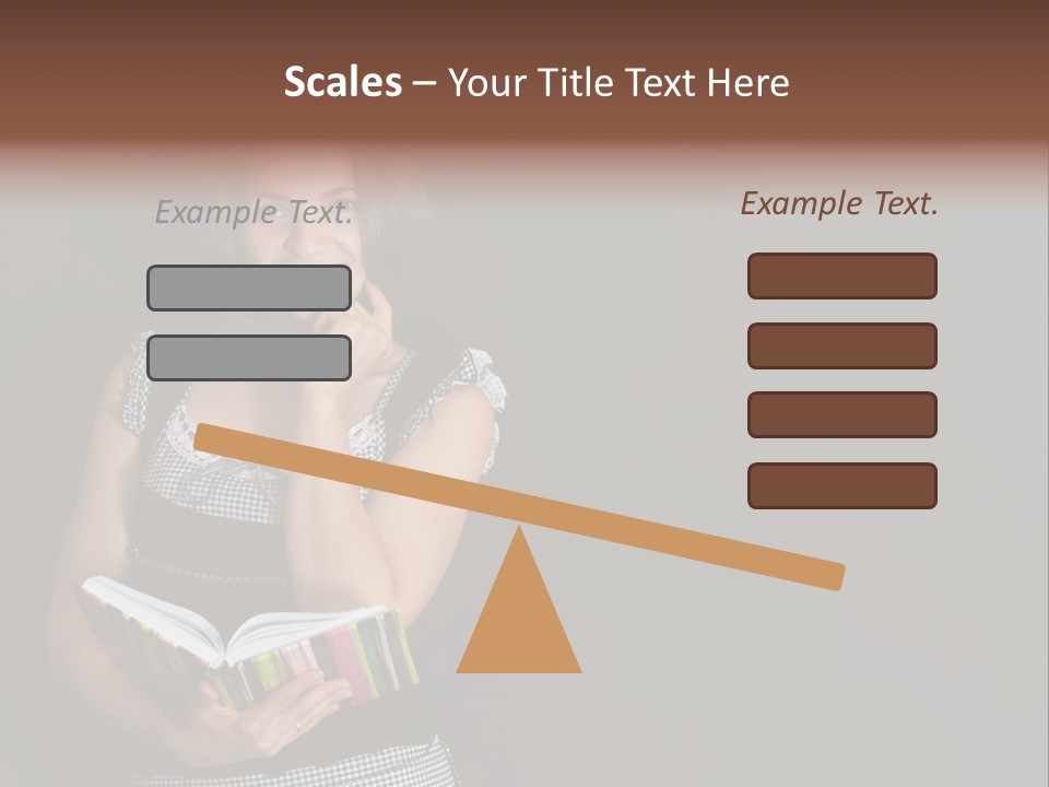 Human Female School PowerPoint Template