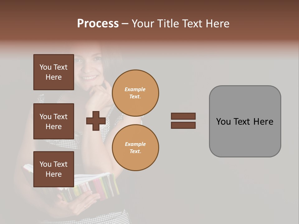 Human Female School PowerPoint Template