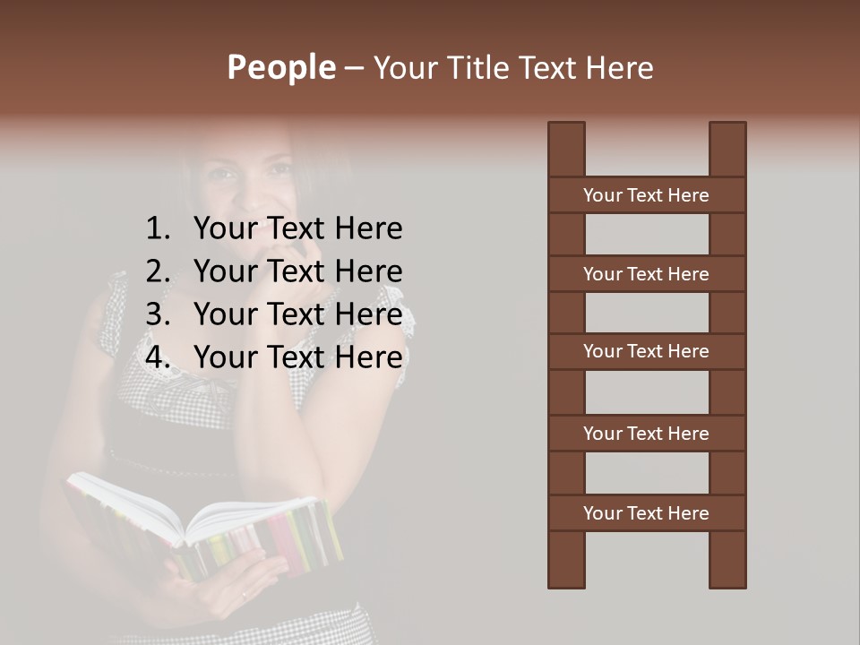 Human Female School PowerPoint Template