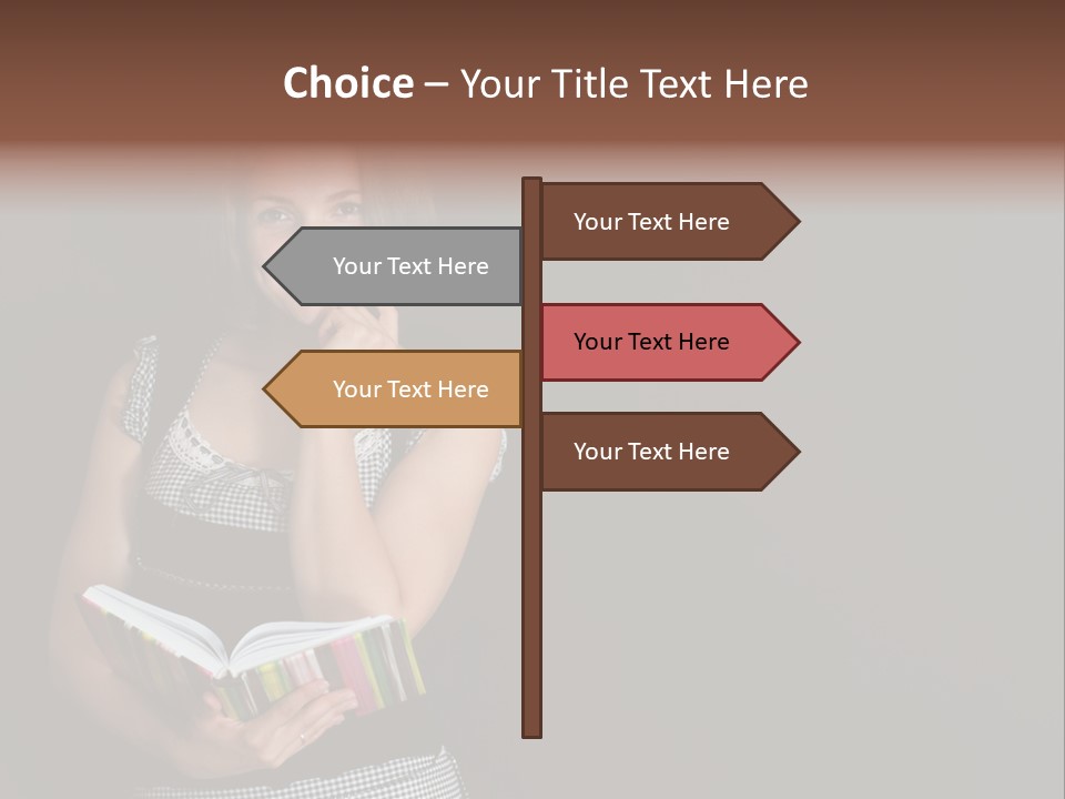 Human Female School PowerPoint Template