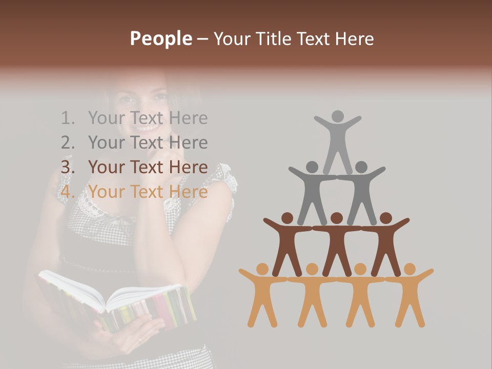 Human Female School PowerPoint Template