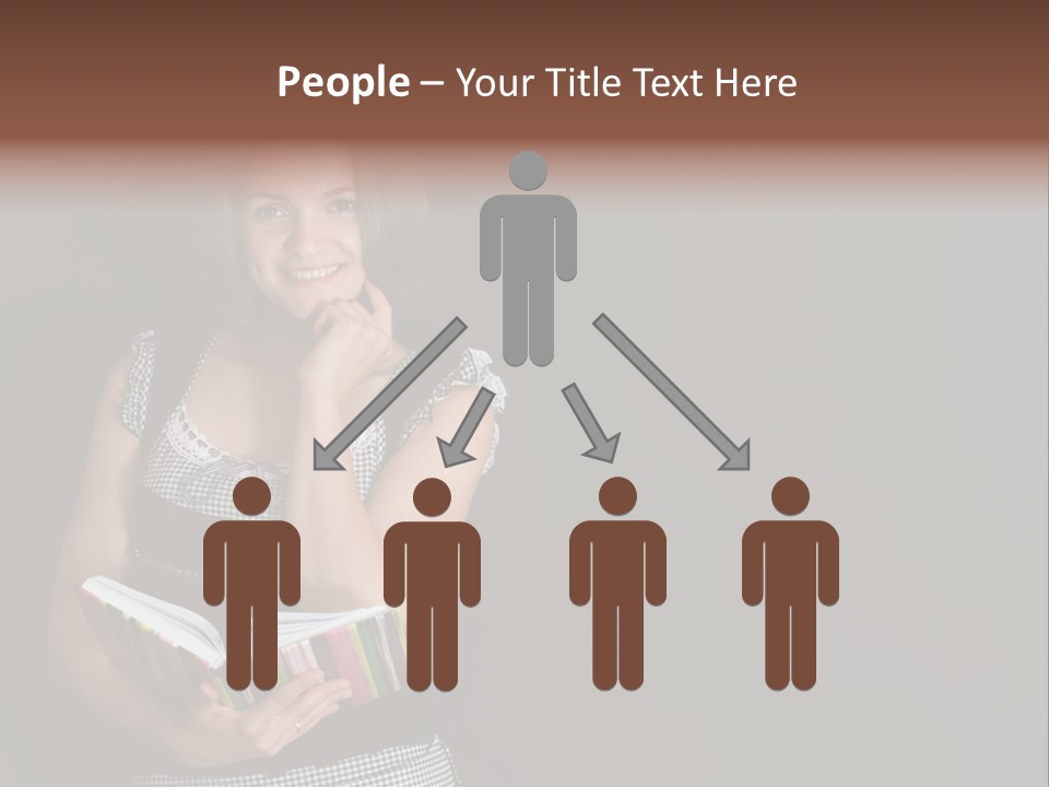 Human Female School PowerPoint Template