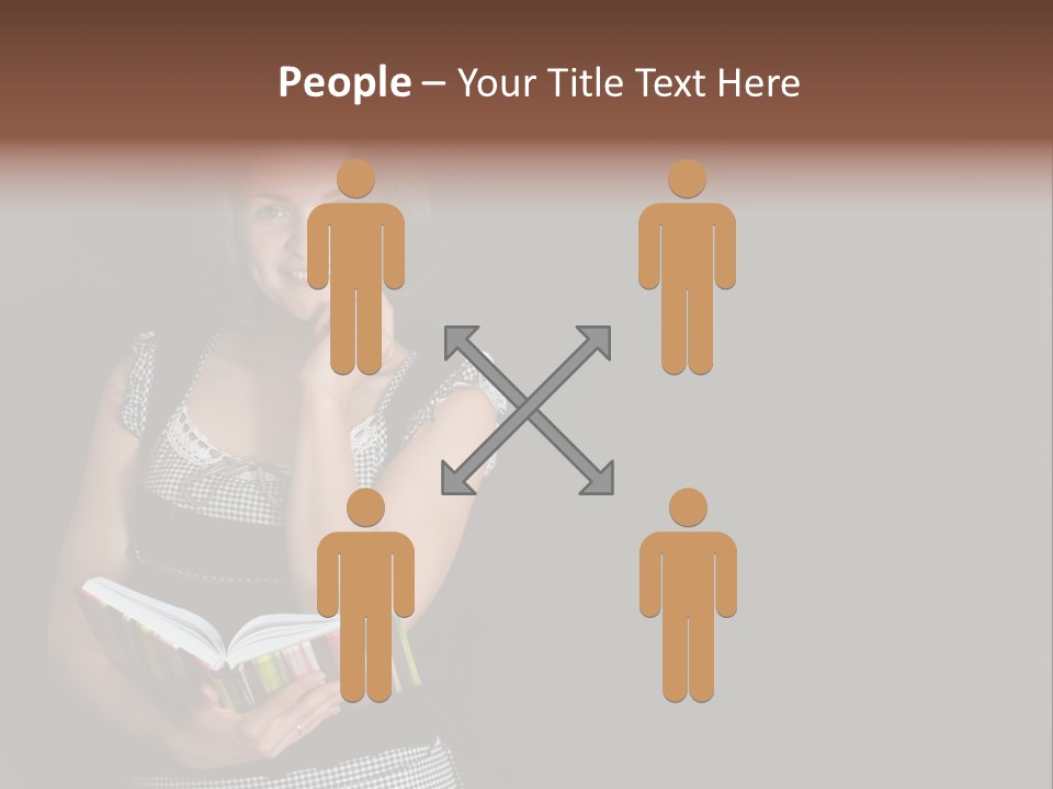 Human Female School PowerPoint Template