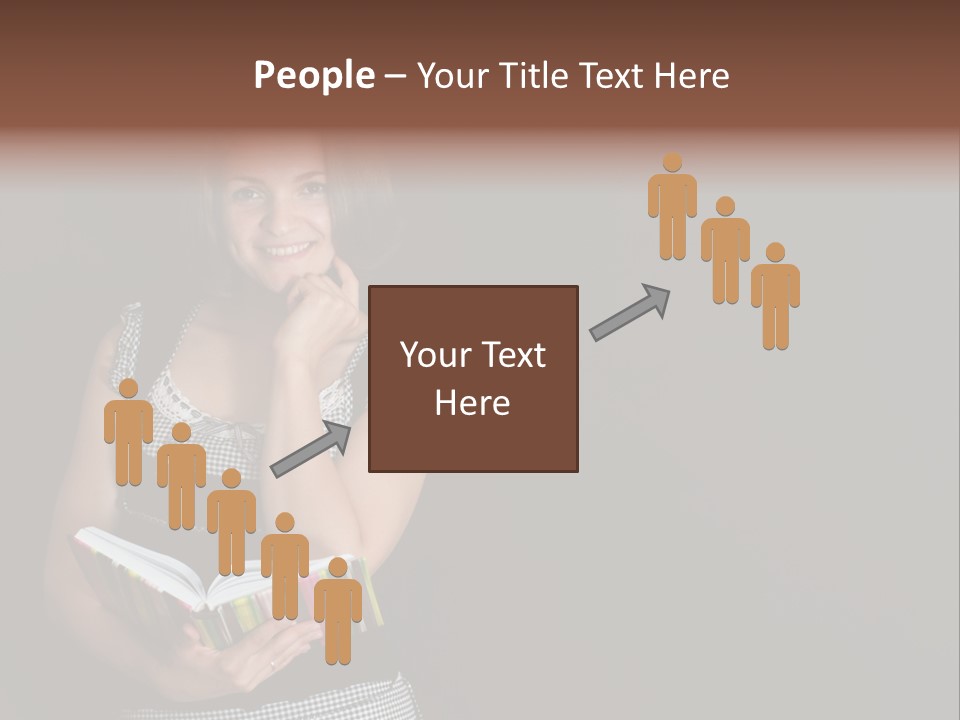 Human Female School PowerPoint Template