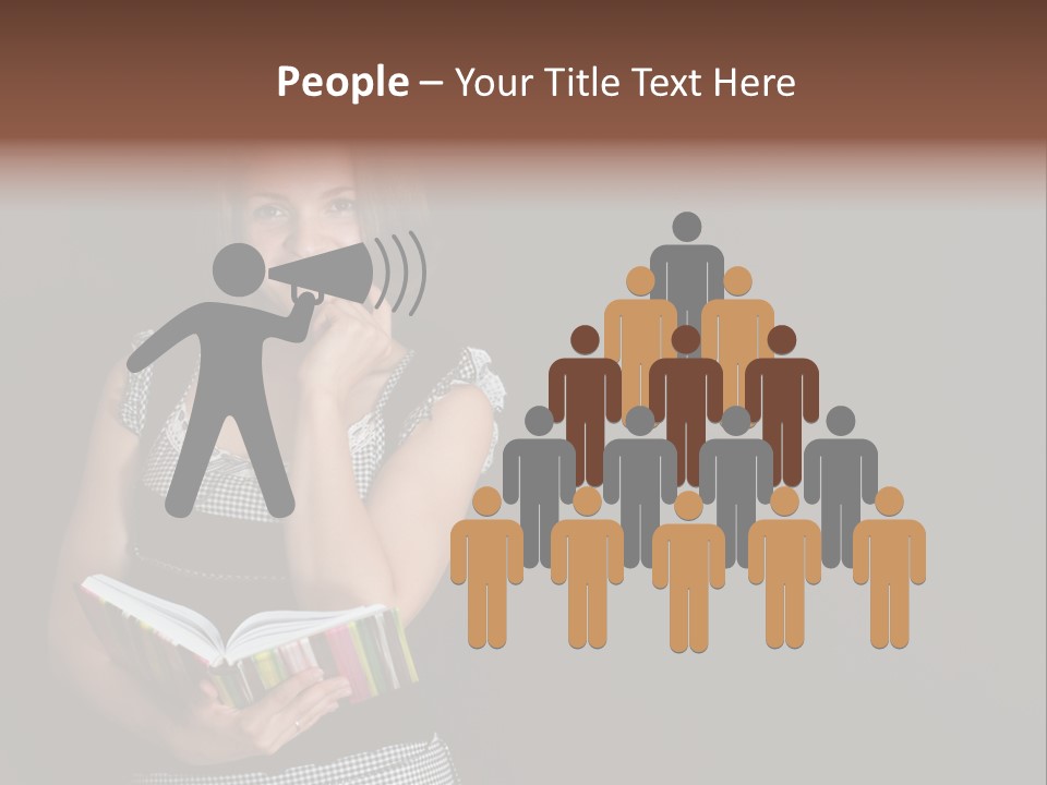 Human Female School PowerPoint Template