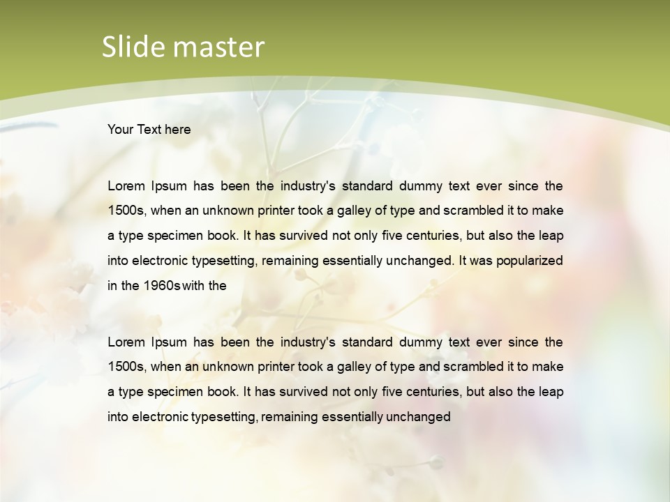 Pastel Background Color PowerPoint Template