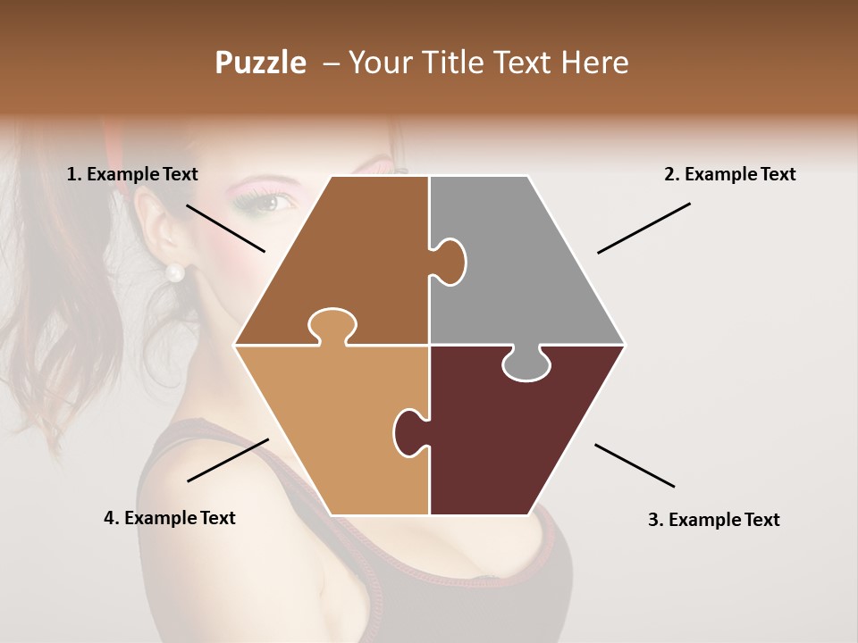 Student Fashionable Cosmetics PowerPoint Template