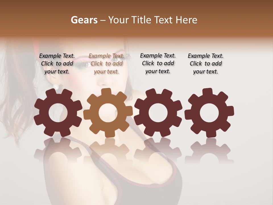 Student Fashionable Cosmetics PowerPoint Template