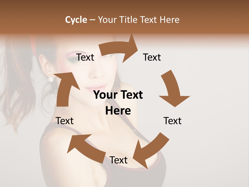 Student Fashionable Cosmetics PowerPoint Template