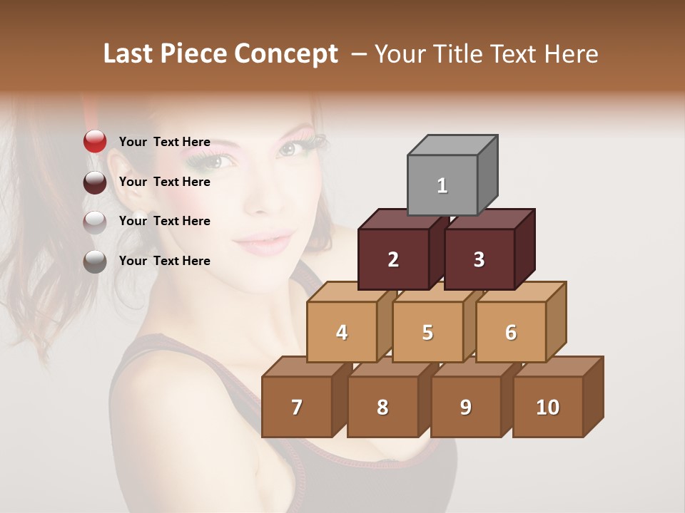Student Fashionable Cosmetics PowerPoint Template