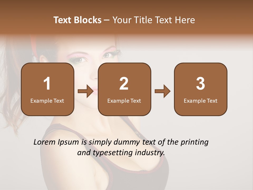 Student Fashionable Cosmetics PowerPoint Template