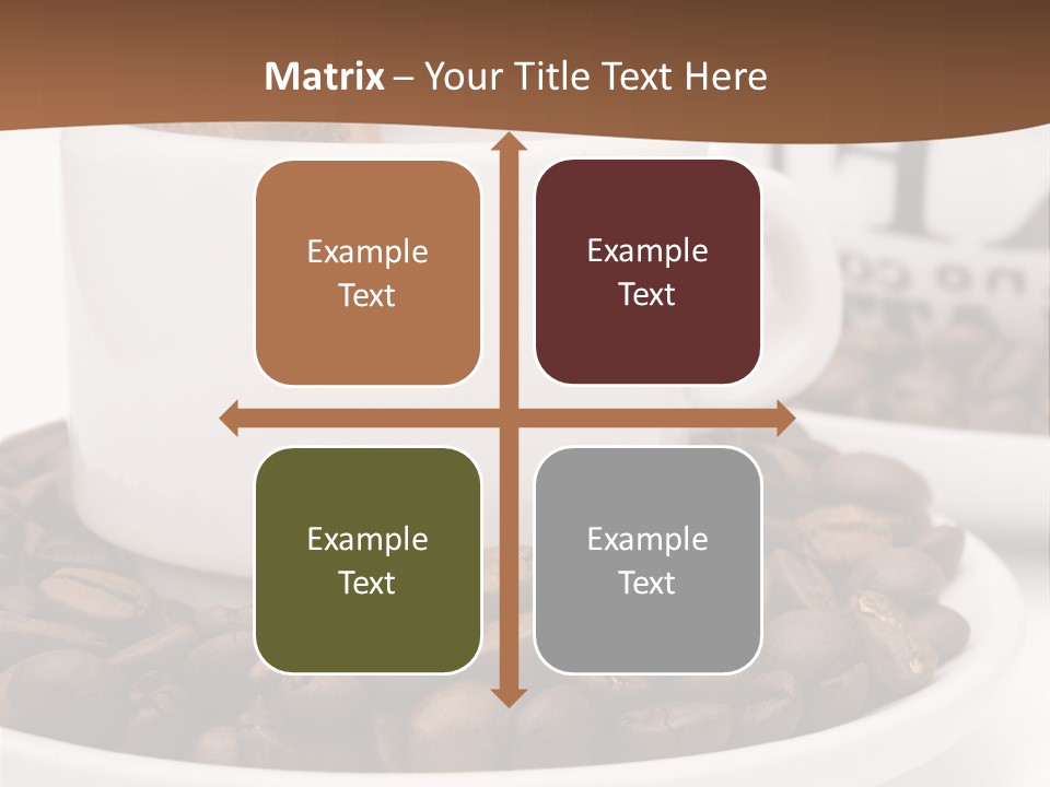 Fresh Break Cup PowerPoint Template