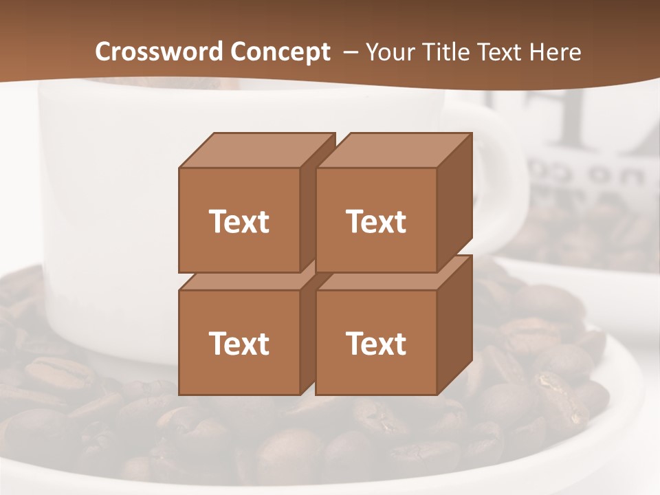 Fresh Break Cup PowerPoint Template