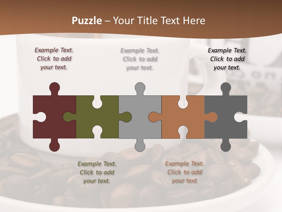 Fresh Break Cup PowerPoint Template