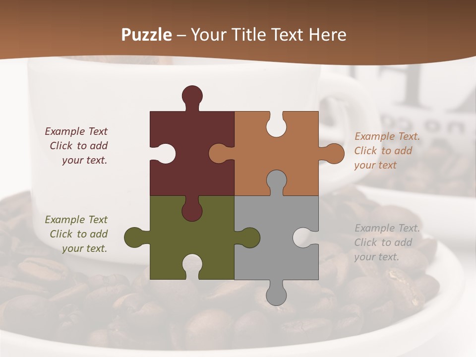 Fresh Break Cup PowerPoint Template