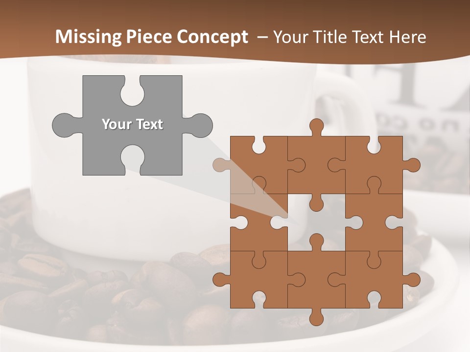 Fresh Break Cup PowerPoint Template