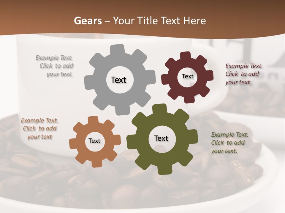 Fresh Break Cup PowerPoint Template