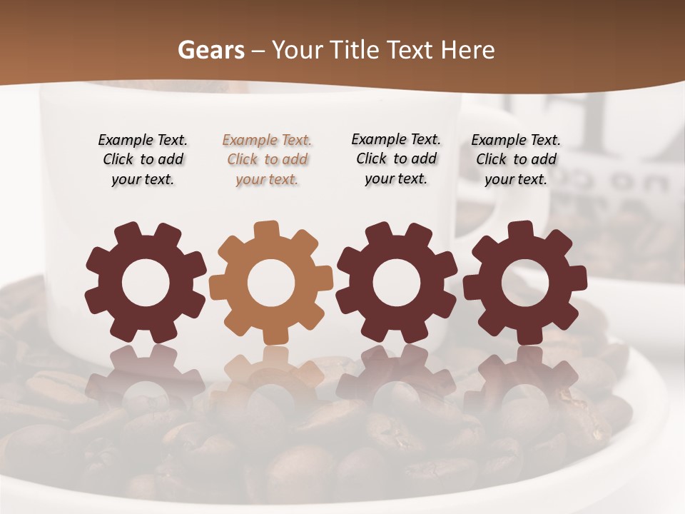 Fresh Break Cup PowerPoint Template