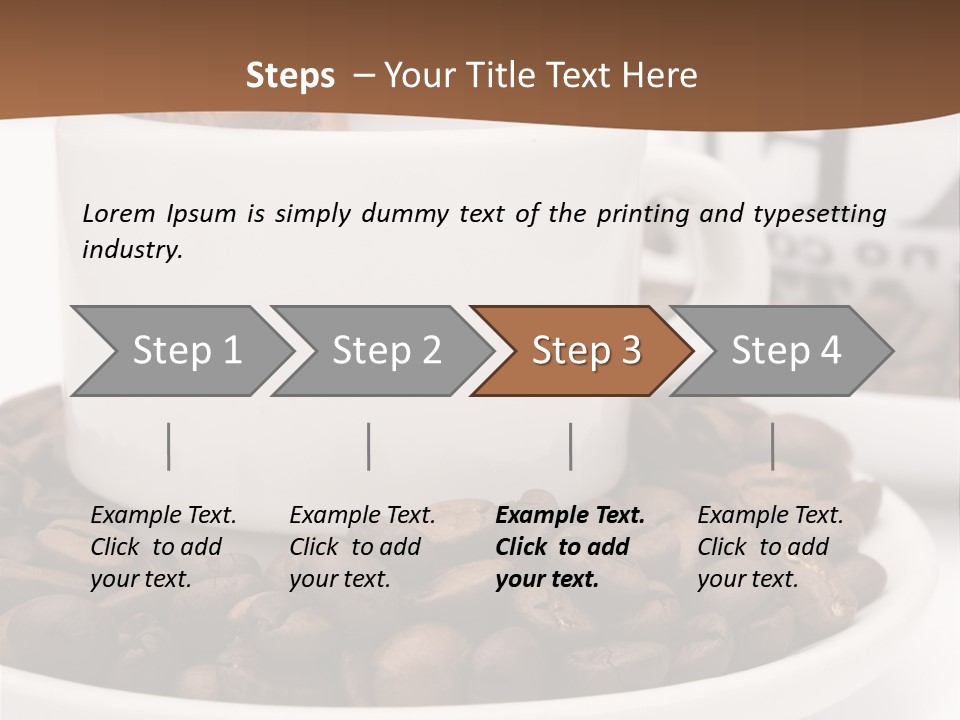 Fresh Break Cup PowerPoint Template