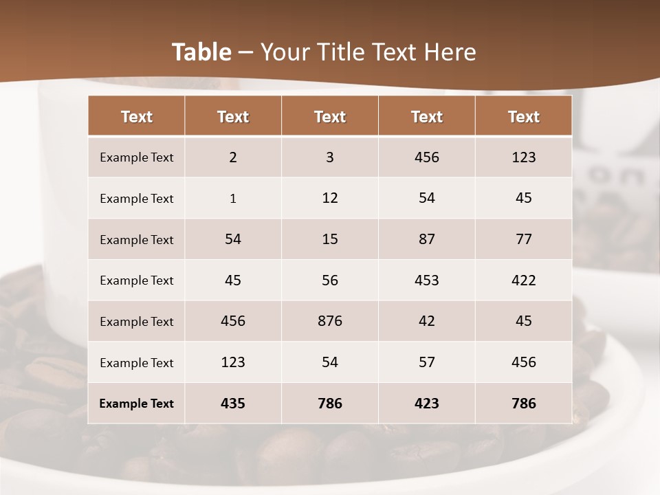 Fresh Break Cup PowerPoint Template