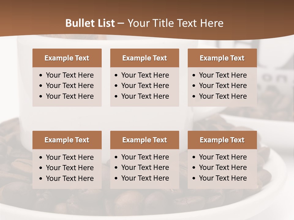 Fresh Break Cup PowerPoint Template