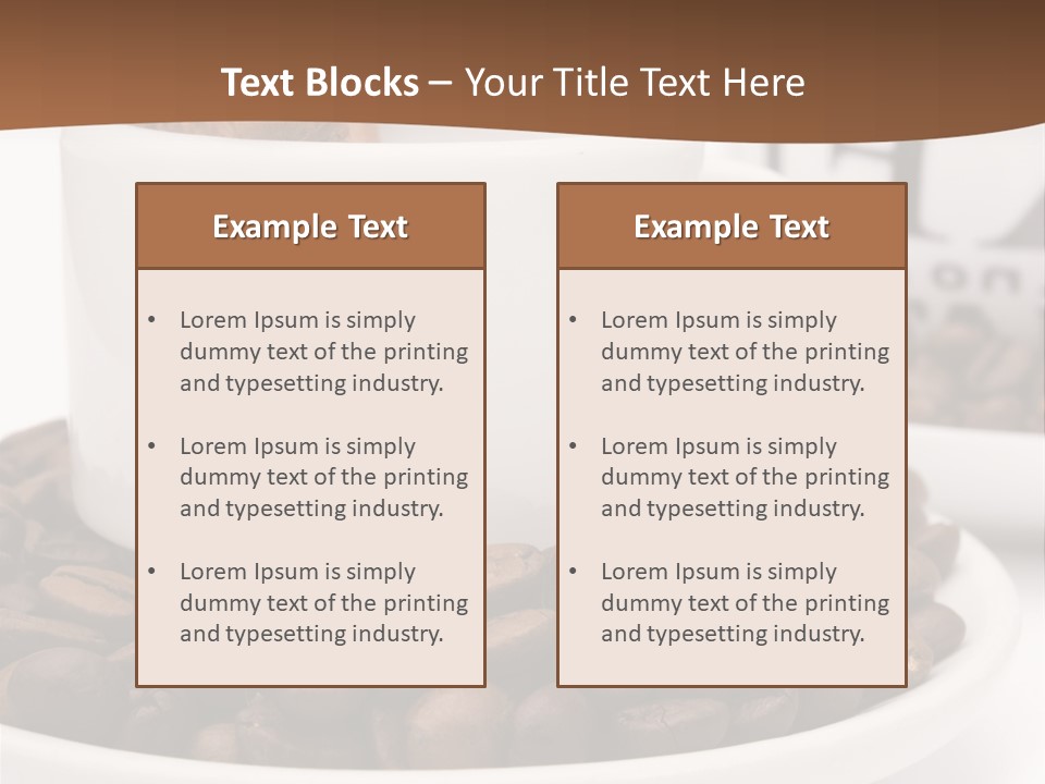 Fresh Break Cup PowerPoint Template