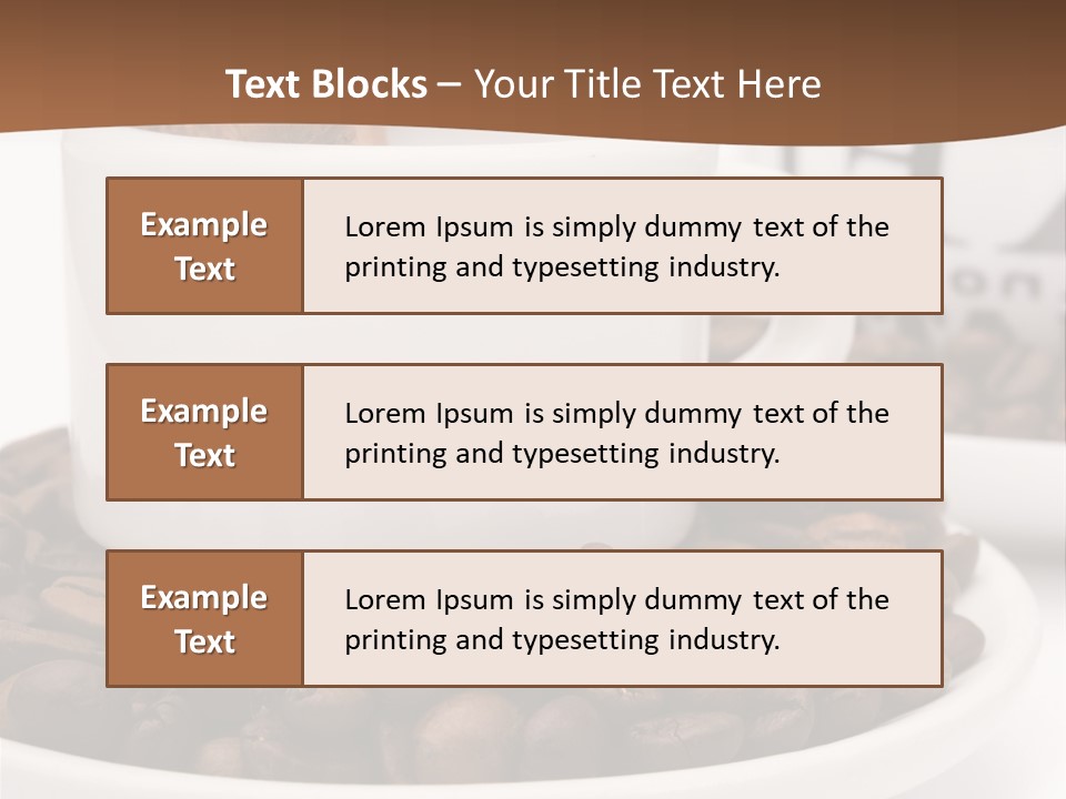 Fresh Break Cup PowerPoint Template