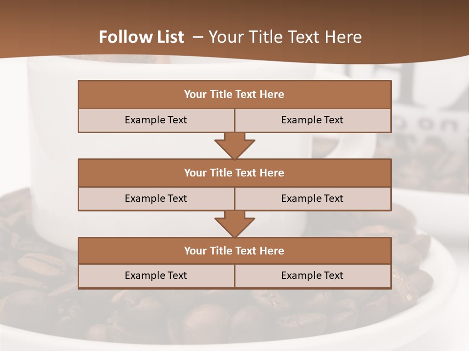 Fresh Break Cup PowerPoint Template