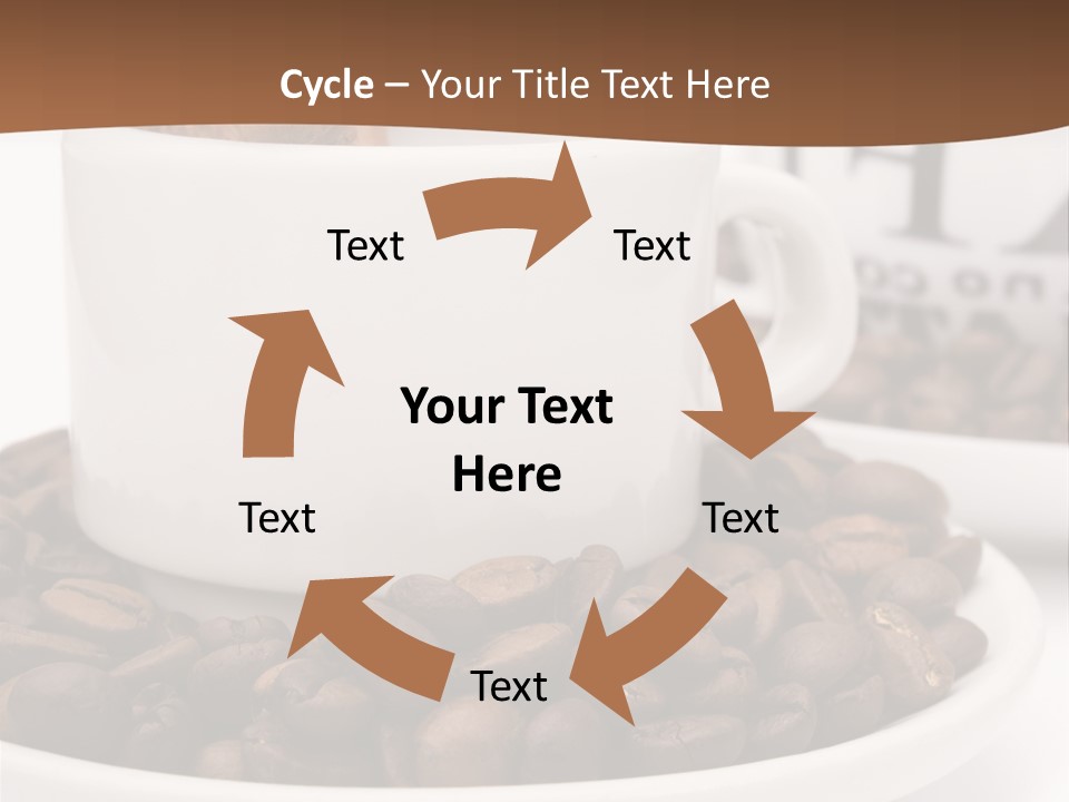 Fresh Break Cup PowerPoint Template