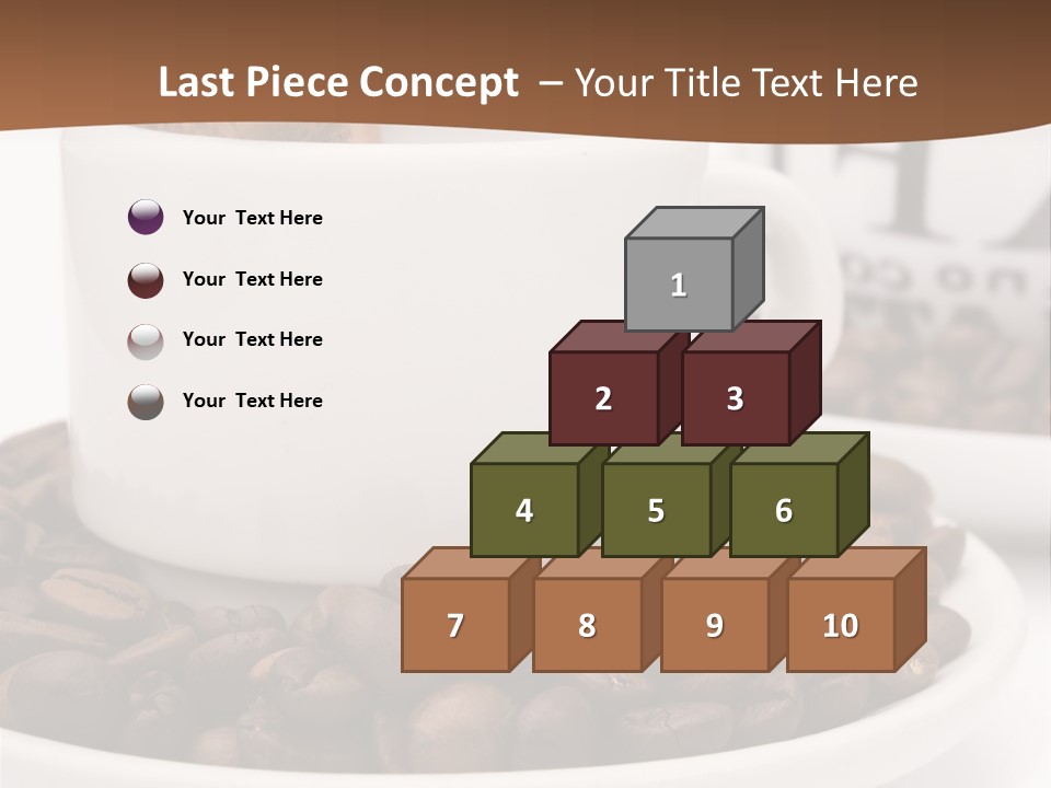 Fresh Break Cup PowerPoint Template