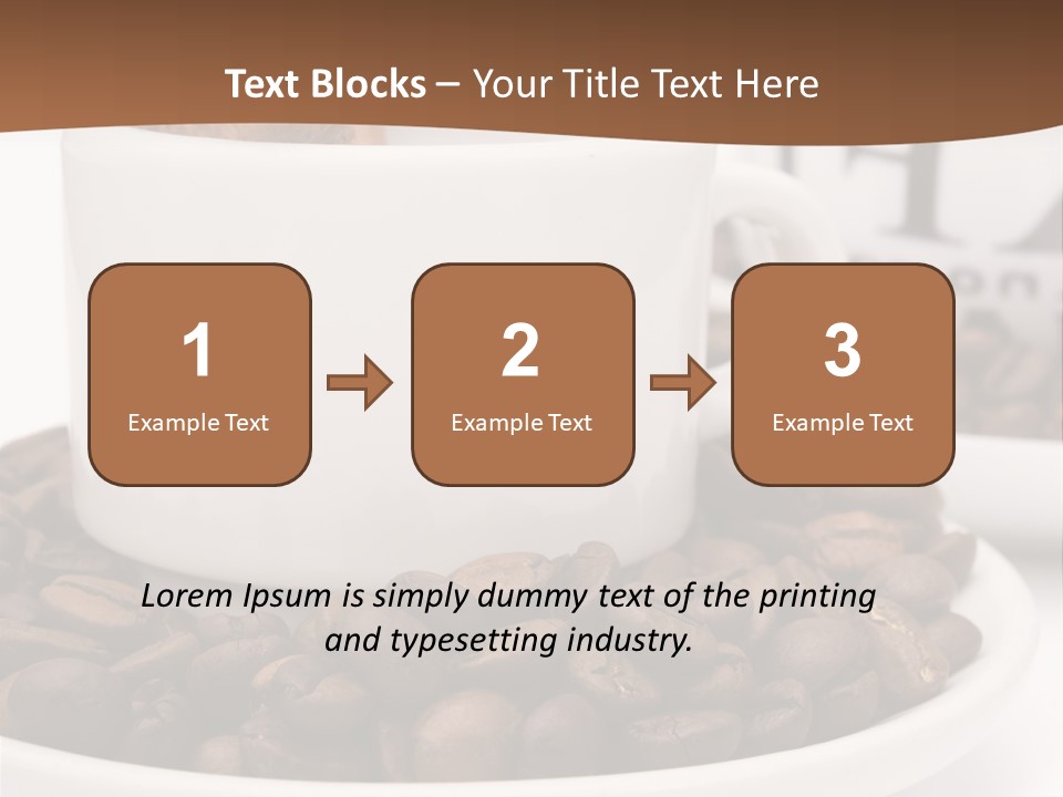 Fresh Break Cup PowerPoint Template