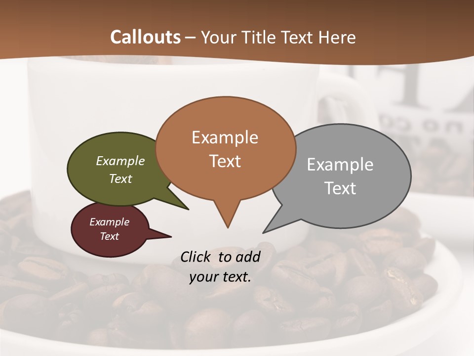 Fresh Break Cup PowerPoint Template
