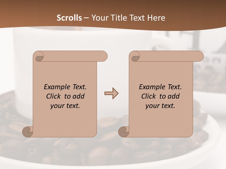 Fresh Break Cup PowerPoint Template