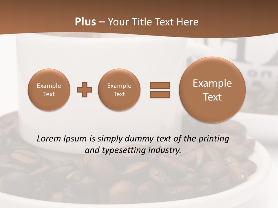 Fresh Break Cup PowerPoint Template