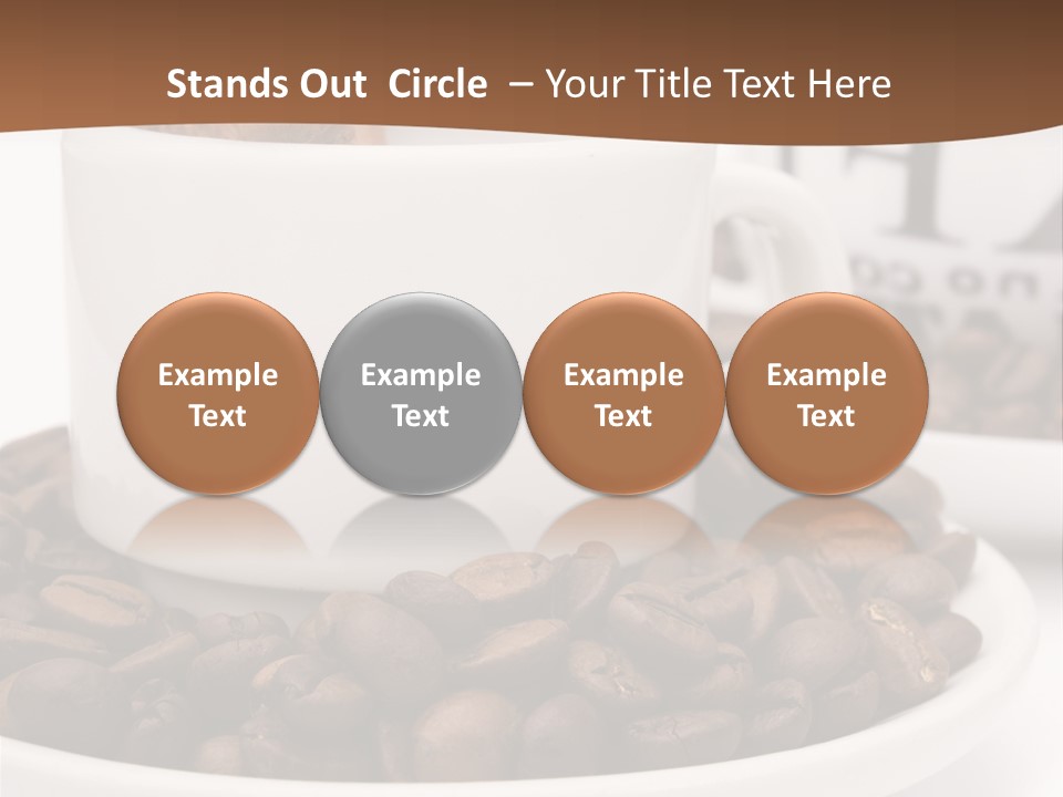 Fresh Break Cup PowerPoint Template